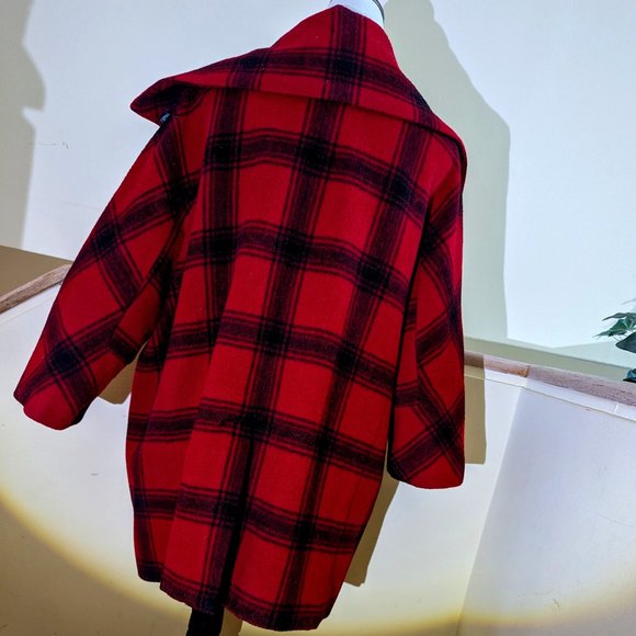 Red and Black Jacket with Buffalo Plaid Pattern - Picture 2 of 10
